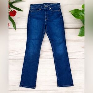 SPANX 5-Pocket High Rise Straight Shapewear Jean Size 30